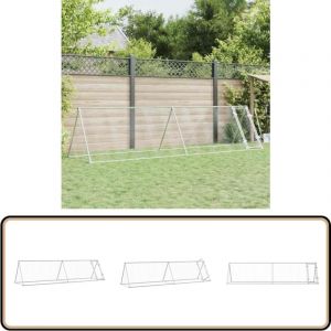 Cage pour poules argenté 400x105x91 cm acier galvanisé - Poulailler - Abri Pour Animaux - Cage à Poules - Coop Pour Poules - Animal Domestique