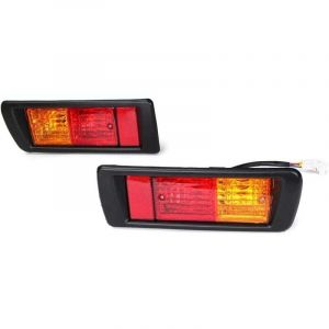 Alovez - 31x11.5cm Feu Arri&egrave;re de Frein de Voiture Arri&egrave;re Gauche + Droite avec Ampoule pour Toyota Land Cruiser Fj90 1996-2002