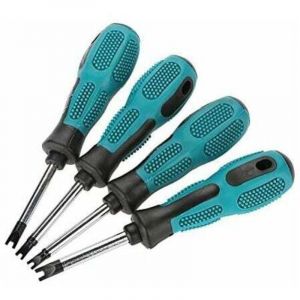 pi&egrave;ces U fourche Type tournevis en forme de U jeu de tournevis en acier au Chrome Vanadium tournevis &agrave; main M1.7/M2.0/M2.3/M2.6 x 50mm