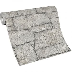 Erismann - bricoflor Papier Peint fausse brique et pierre Papier Peint pour bureau, salon & plus Tapisserie intiss&eacute;e imitation brique et pierre