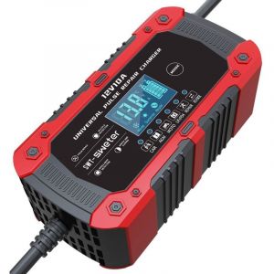10Amp Car Battery Charger, 12V Car Battery Charger, 7-Stage Charging Automotive Smart lcd Screen Maintainer/Pulse Repair Battery Charger Pack for