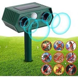 R&eacute;pulsif anti-martres ultrasonique r&eacute;pulsif chat jardin &eacute;tanche IP65 avec &eacute;nergie solaire contre les chats, chiens, martres, h&eacute;rons, ratons laveurs,