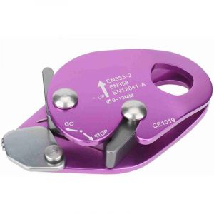 Jeffergarden Longe de s&eacute;curit&eacute; pour tyrolienne ext&eacute;rieure, descendeur &agrave; but&eacute;e de corde de 9 &agrave; 13 mm pour l'escalade et la descente en montagne,