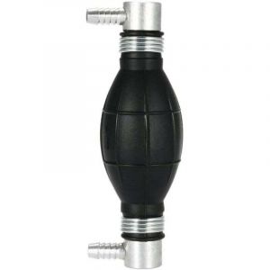 Pompe &agrave; Main Essence en Caoutchouc - Poire d'Amor&ccedil;age Carburant pour Voitures, Motos et Bateaux 10mm(Noir)