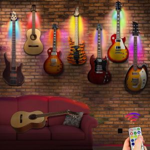 Vingo - swanew Crochet de guitare - Support de guitare - Crochet mural de guitare - 2 pièces - Crochet mural de support de support de guitare