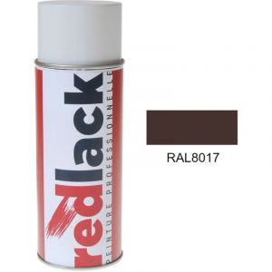 Peinture a&eacute;rosol Brun chocolat ral 8017 Brillant multisupport Redlack