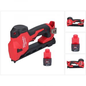 Milwaukee - M12 BCST-201 Batterie agrafeuse 12 v 19 x 25.4 mm + 1x batterie 2.0 Ah - sans kit chargeur