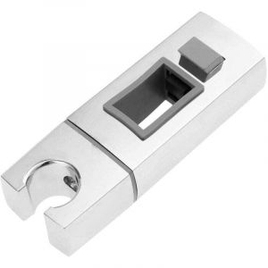 Support coulissant pour pommeau de douche, barre coulissante carr&eacute;e r&eacute;glable, support de combin&eacute; de salle de bain, fixation murale, barre coulissante