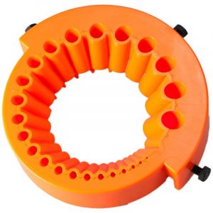Affûteur de forets pour meuleuses d'angle, compatible 125 mm, affûteur de forets portatif pour tous types de forets, forets de 2 à 13 mm, orange