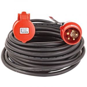 Dema - Rallonge &eacute;lectrique H07RNF - 15 m - 16A - 5 x 1,5 mm&sup2; - 380 v