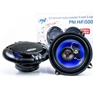 Enceintes coaxiales - PNI - HiFi500 - 100W - 12,7 cm - 3 voies - lot de 2 pi&egrave;ces