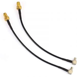 Antenne 4G sma Vers TS9 Câble Adaptateur Mâle 15Cm 2 PièCes SéRies pour Routeur D'Antenne Externe E5372 E5577 E5786 E5787