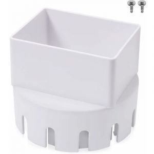 Adaptateur de Tuyau Descente, Adaptateur de Tuyau de Descente en Plastique pour Tuyau de Descente de Goutti&egrave;re (Convient pour Vidange de 7,6 x 10,2
