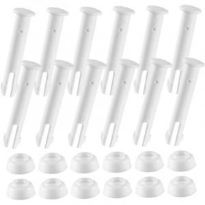Goupilles de joint et joints (12 pièces) pour pièces de rechange de piscines à cadre métallique rond pièce de rechange de rechange pour piscine