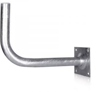 Fixation Satellite - CAHORS - Support Mural Diam&egrave;tre 40 Hauteur 300 - Base 200x200(mm)