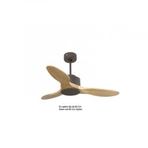 Modulo Super destratificateur d' air chocolat et bois massif clair 10 à 25 m² KLDC6P5SW106