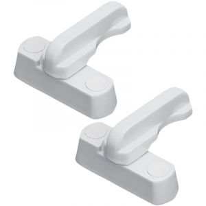 Serrures de s&eacute;curit&eacute; pour fen&ecirc;tres et portes en PVC, pack de 2, solides et faciles &agrave; installer, s&eacute;curit&eacute; pour la maison, bo&icirc;te aux lettres et entr&eacute;es