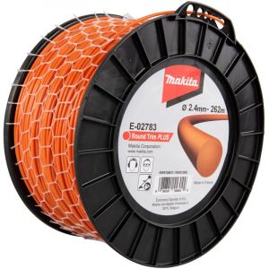 E-02783 Coupe-bordure à brossemétallique ronde orange 2,4mm x 262m - Makita