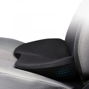 Coussin de Si&egrave;ge Auto Ergonomique - Confort Lombaire et Sur&eacute;l&eacute;vation - &Eacute;pais et Respirant - Toutes Saisons - Pour Conducteurs (Universal Voiture)