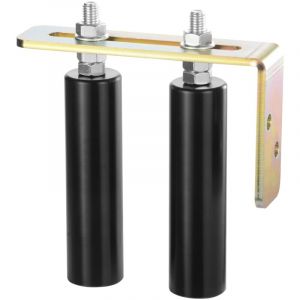 Mophorn Kit de portail coulissant, quincaillerie de roulement de 6 po avec support en L, rouleaux coulissants réglables, rouleau de guidage robuste