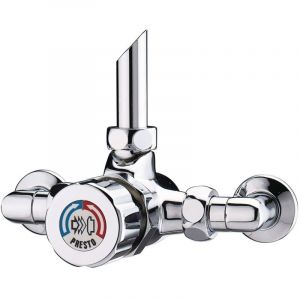 Presto - mitigeur douche alpa - bouton et raccords chrom&eacute;s 35925