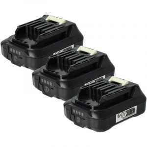 Vhbw - 3x Batterie compatible avec Makita DMR108, DF333DSAX6, DS032, DMR202, DMR107, DMR110 outil électrique (2500 mAh, Li-ion, 12 v)