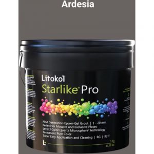 Mortier epoxy pour joints carrelage Starlike PRO 2,5kg LITOKOL Couleur du joint Starlike Pro Ardesia (Gris fonc&eacute;)