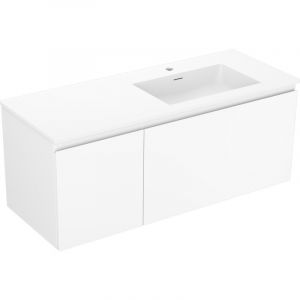 Mexen Orio meuble de salle de bain 120 cm avec lavabo Otis droit, 1S, 1D, blanc mat - 91A13-12047-3-BBFF01-W18P01