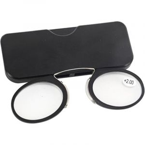 Lntyq Mini Nose Clip Lunettes,Lunette Loupe sans Branche,Mini Portable Pince Nez Lunettes de Lecture L&eacute;g&egrave;res,Lunettes pour Lire Sans Branche,Lunettes