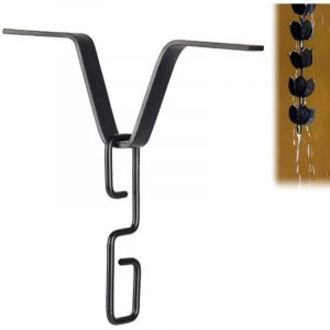 Crochet Cha&icirc;ne Pluie,Cintres de Goutti&egrave;re pour Cha&icirc;ne de Pluie, Forme de V Clip de Goutti&egrave;re, Adaptateur Cha&icirc;ne Pluie,Crochet Chaine de Pluie, pour