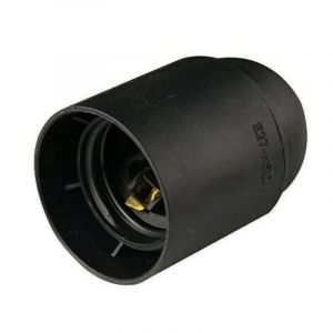 Douille Master E27 Lisse en Thermoplastique Noir 00503