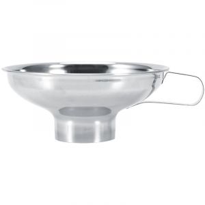 Entonnoir &agrave; Large Bouche de Haute Qualit&eacute; &agrave; la Maison en Acier Inonxydable avec Poign&eacute;e pour Bouteilles de Hanche Pot de Remplissage Pot de Vin