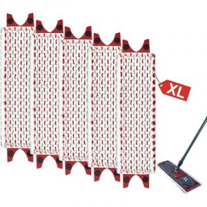 5 Pi&egrave;ces pour Vileda UltraMax XL Balai Serpilli&egrave;re Recharge Kit, Housse de Coussin de vadrouille Ultra Large en Microfibre pour Tous Les sols durs pou