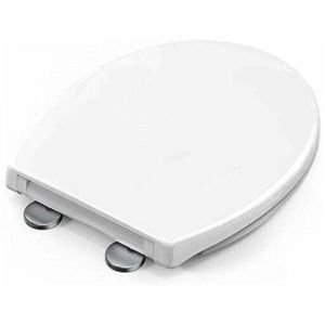 Abattant wc, Lunette de Toilette avec Frein de Chute et Charni&egrave;re R&eacute;glable, Cuvette de Toilette Facile &agrave; Installer et &agrave; Nettoyer, Abattant wc en