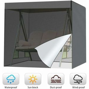 Housse de Balancelle de Jardin,T-Audace 3 Places 210D Oxford B&acirc;che de Balancelle Anti-UV Imperm&eacute;able, Couverture de Protection Balan&ccedil;oire Ext&eacute;rieur