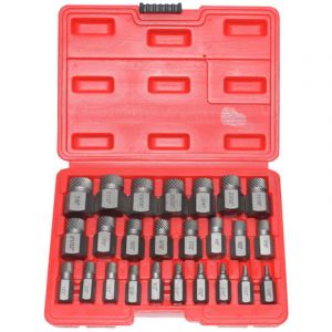 25 Pi&egrave;ces Extracteur de Vis Casse Endommag&eacute;es, Extracteur de Boulon Goujon, Tourne a Gauche Extracteur pour Toutes Vos R&eacute;parations