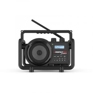 PerfectPro Radio de chantier DABBOX avec alimentation secteur ou 4x C batteries rechargeables