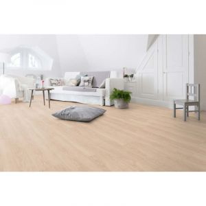 Dalle pvc clipsable passage intensif Gerflor Virtuo Rigid Acoustic 55 1456 Bohem Beige 125 x 22,9 cm