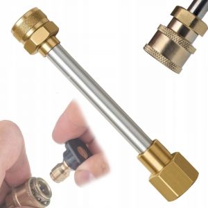 Rosfix Rallonge Femelle QRC-EasyLock TR22F &ndash; Laiton, QRC 1/4", Filetage TR22 x 1.5 Pour lance, canon &agrave; mousse compatible avec nettoyeur haute