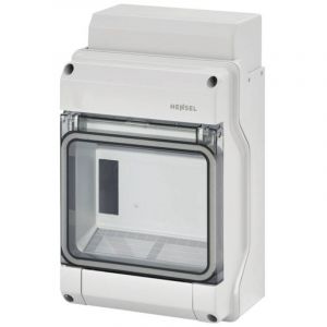 Hensel - 61000735 kv 1506 Coffret de distribution montage apparent (en saillie) Nombre de divisions = 6 Nbr de rang&eacute;es =