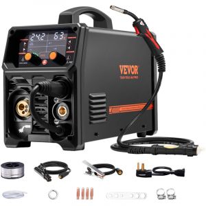 Poste a Souder mig, 200 a, Machine de Soudage Synergique Soudeuse Portable Multi-processus mig sans Gaz au Gaz mma Lift tig 4 en 1 Soudeur Puissant