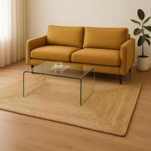 Tapis boh&egrave;me en jute tress&eacute;e 180x240 cm FEZ