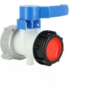Robinet Cuve 1000L Adaptateur Cuve 1000L DN50 (75mm) Raccord Cuve IBC Robinet de Vidange Adaptateu de R&eacute;servoir IBC Connecteur Cuve IBC Papillon