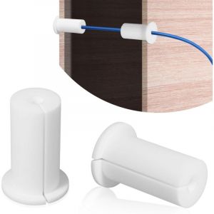 2pcs Kit de Routage de C&acirc;ble pour Starlink Trou Mural de 2,54cm, Silicone Passe-C&acirc;ble Passe-Fil Mural Kit de Montage de C&acirc;ble pour Starlink C&acirc;bles