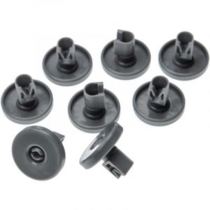 8x Roulette pour panier inférieur compatible avec Electrolux ESF68020, ESF68040, ESF68030, ESF68500 lave-vaisselle - Diamètre 40 mm - Vhbw