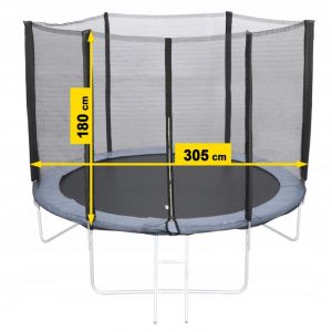 FILET DE TRAMPOLINE 10FT 300/305/312 cm pour 6 POTEAUX SOLIDE ET DURABLE