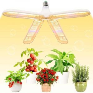 Lumi&egrave;re v&eacute;g&eacute;tale LED pour plantes d'int&eacute;rieur, lumi&egrave;re de croissance v&eacute;g&eacute;tale 200W, spectre complet 552 LED, E27/E26 Plant cultivez une lampe ampoule