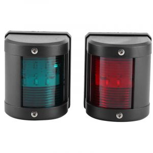 Jeffergarden Paire de feux de signalisation IP66 rouge vert LED voyant d'avertissement de navigation pour bateau marin Yacht 12V