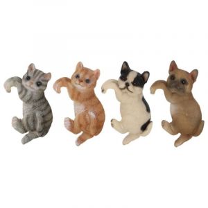 Accroche pour pots Chat & Chien Multi Polyrésine Esschert Design BV