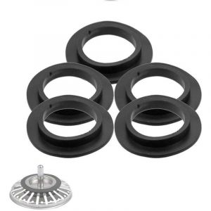 Joint d'&eacute;tanch&eacute;it&eacute; pour bonde de baignoire, bonde d'&eacute;vier, lavabo, joint &agrave; l&egrave;vre, joint en caoutchouc pour cr&eacute;pine &agrave; panier